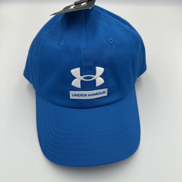 Under Armour UA Men's Blue OSFM Adjustable Cap Hat Strapback New - Picture 1 of 6